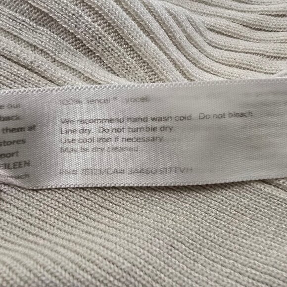 Eileen Fisher Ribbed Kimono Tencel Cardigan In Bone Sz XXS - Picture 9 of 9